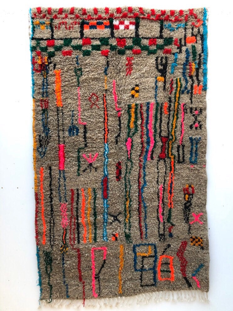 Grey Moroccan Berber carpet