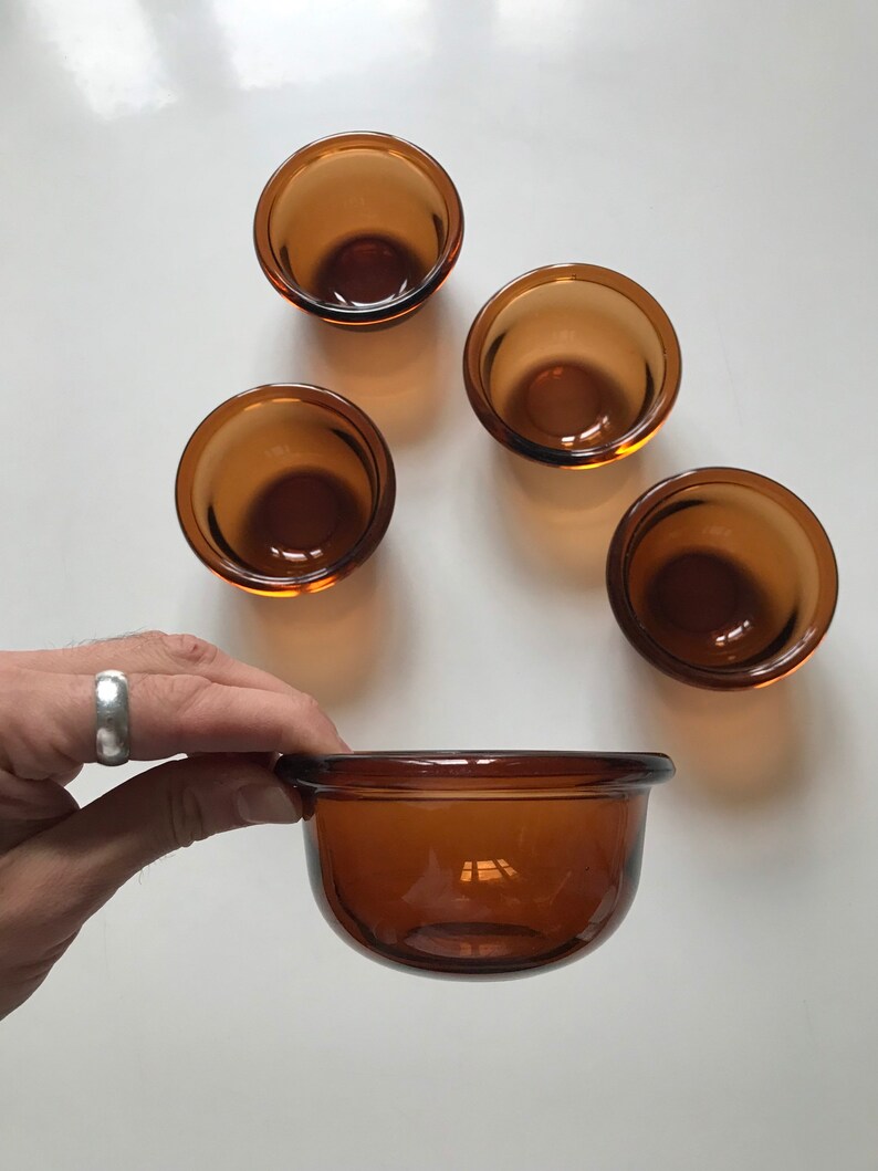70`S Vintage brown gless bowl  by  Kaj Franck