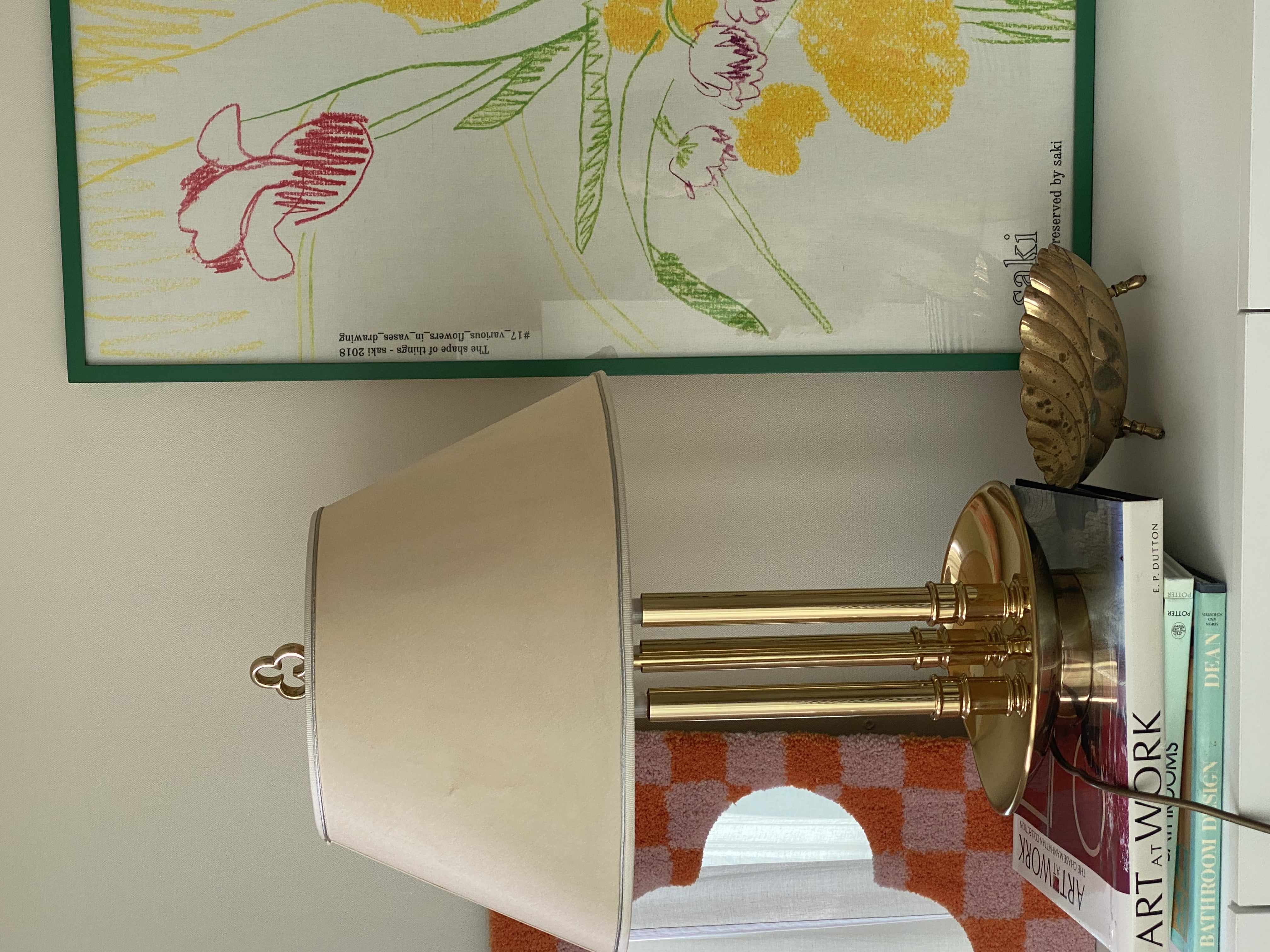 70&#039;S Vintage Brass Table Lamp