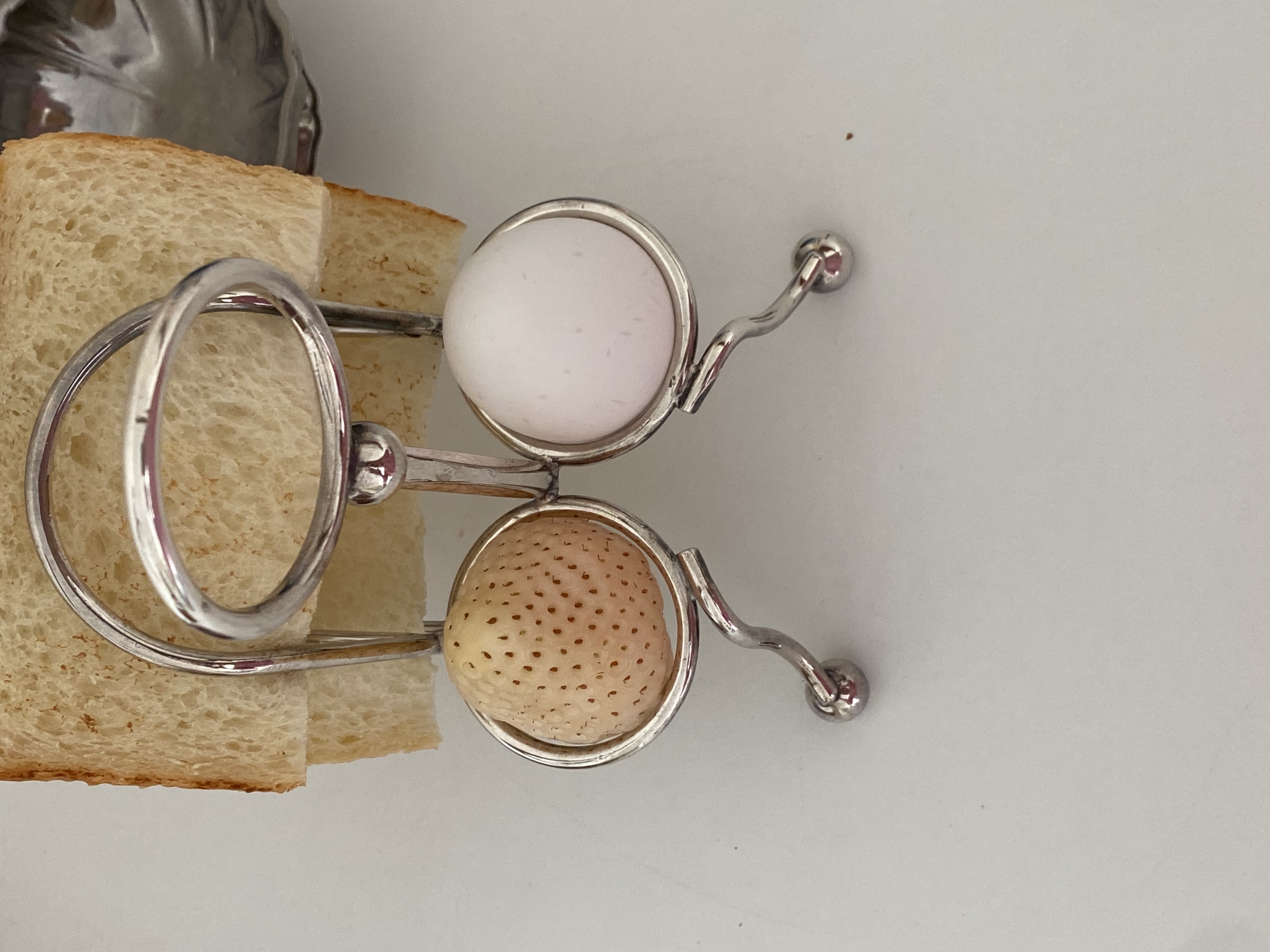 30`S Vintage Silver Plate Toast Rack and Egg Holder